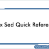 unix-sed-quick-reference