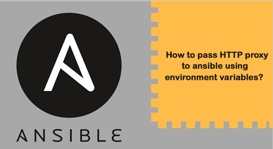 How To Pass Http Proxy To Ansible Using Environment Variables? -  Devopsschool.Com