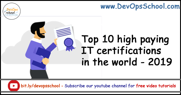 Top 10 high paying IT certifications in the world in 2019