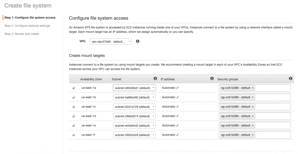 Configure an Apache Web Server (EC2) with EFS