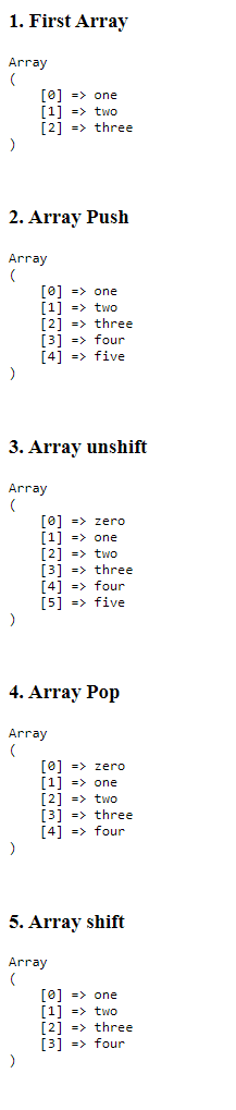 mikroskopisk Odysseus læsning How to adding array in PHP in different ways? - DevOpsSchool.com