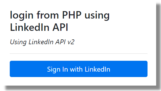 Simple PHP LinkedIn OAuth Login Integration - Phppot