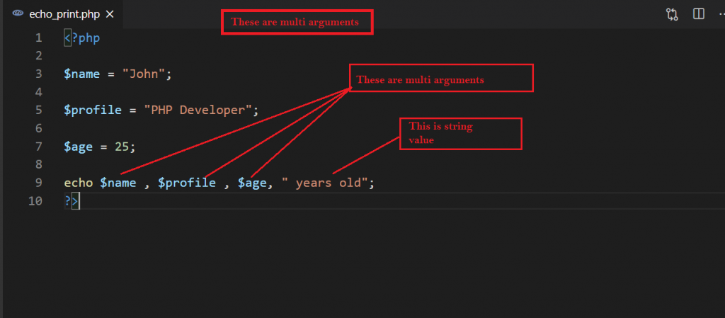 Modsatte evne parti Different between echo and print in php. - DevOpsSchool.com