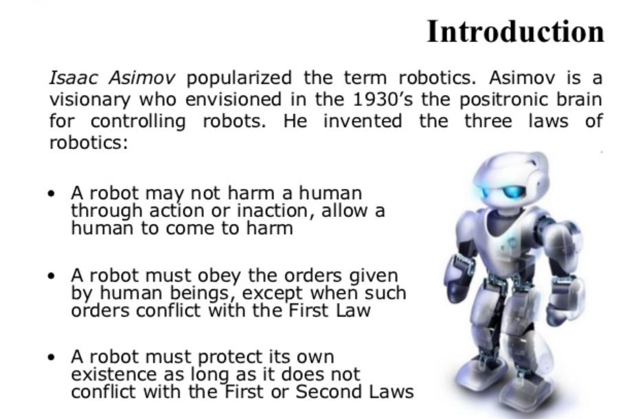 essay on robot