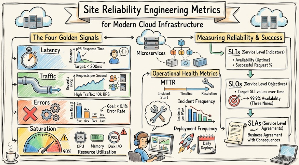 Site Reliability Engineering Metrics for Modern Cloud Infrastructure