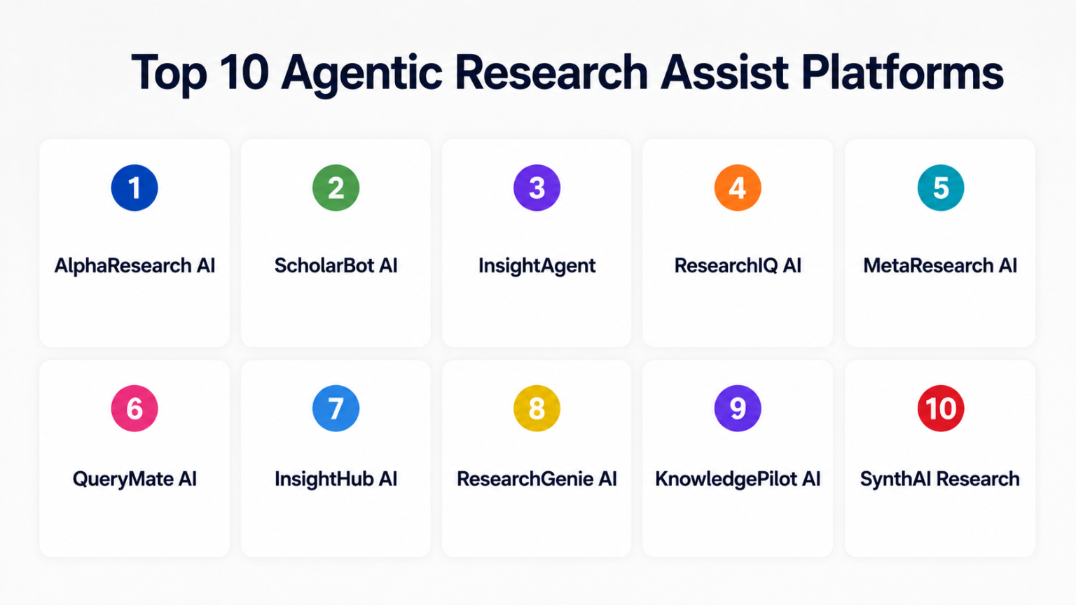 Top 10 Agentic Research Assist Platforms: Features, Pros, Cons & Comparison