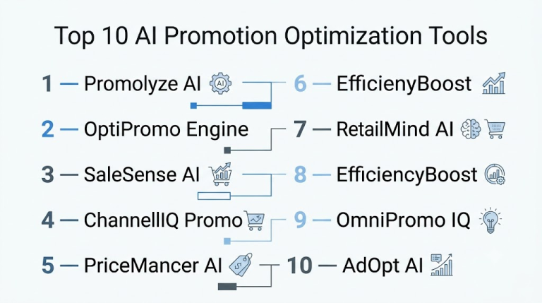 Top 10 AI Promotion Optimization Tools: Features, Pros, Cons & Comparison