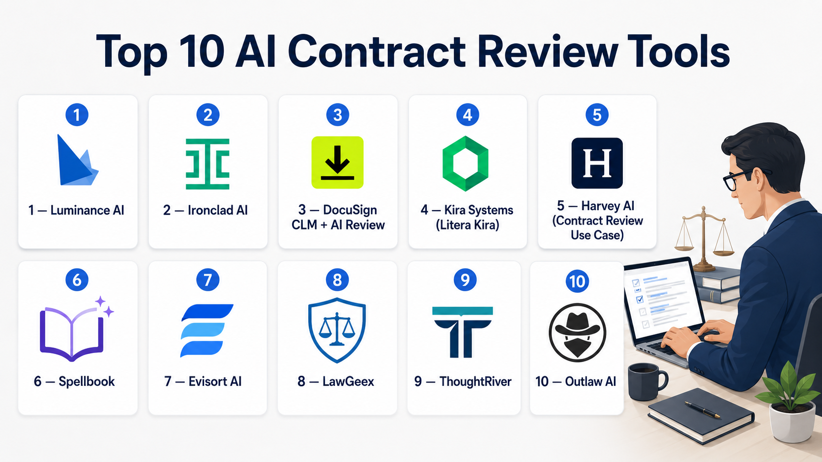 Top 10 AI Contract Review Tools: Features, Pros, Cons & Comparison