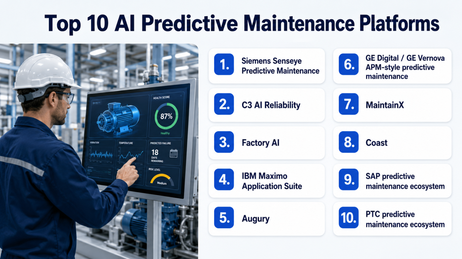 Top 10 Best AI Predictive Maintenance Platforms