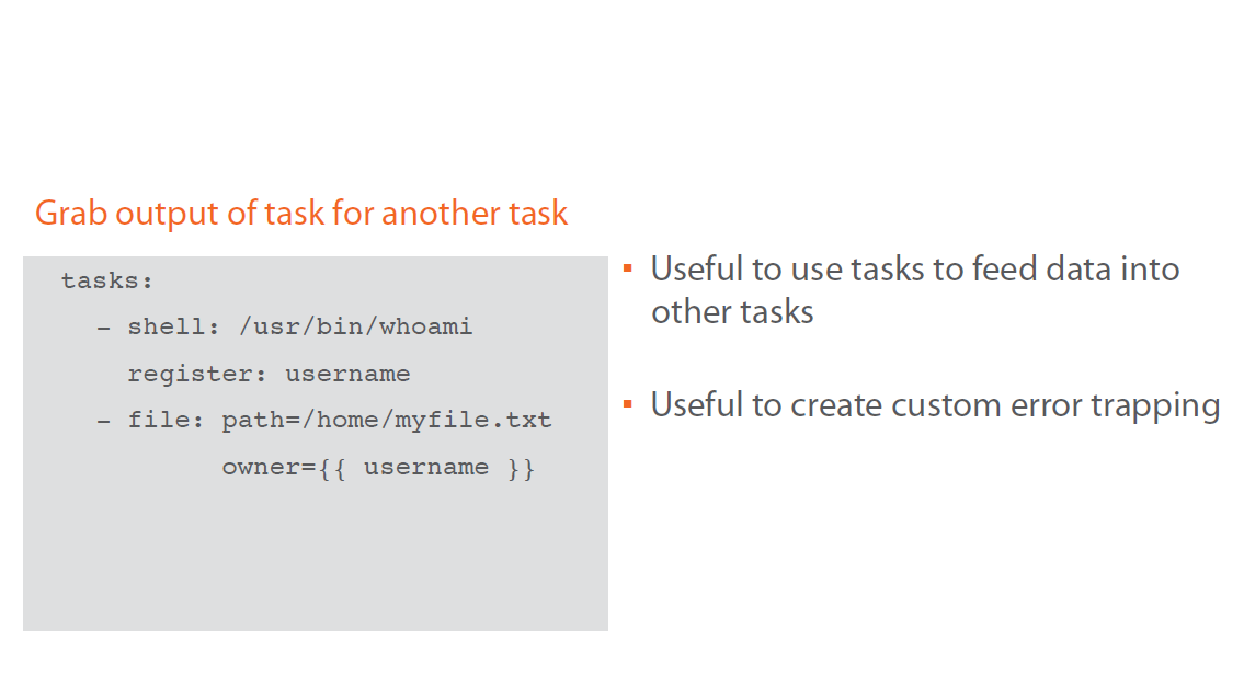 Register Task Output