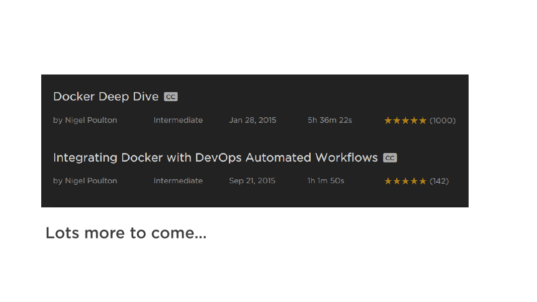 docker deep drive