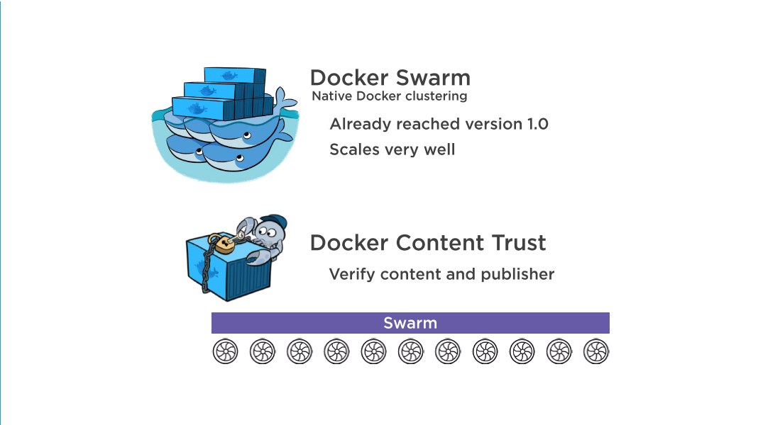 docker swarm and  content trust
