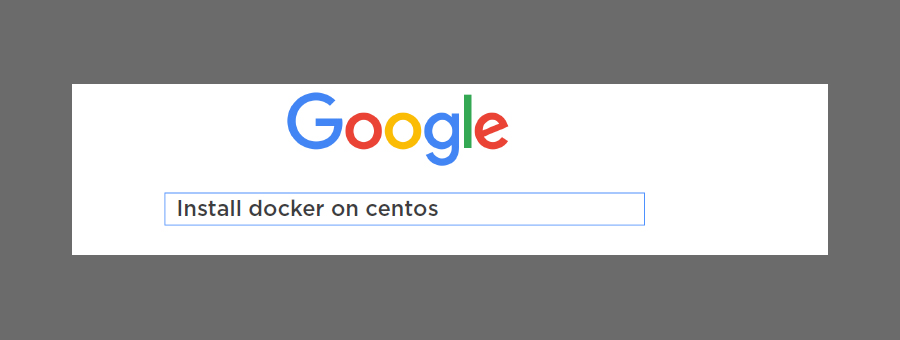 searching docker install on centos