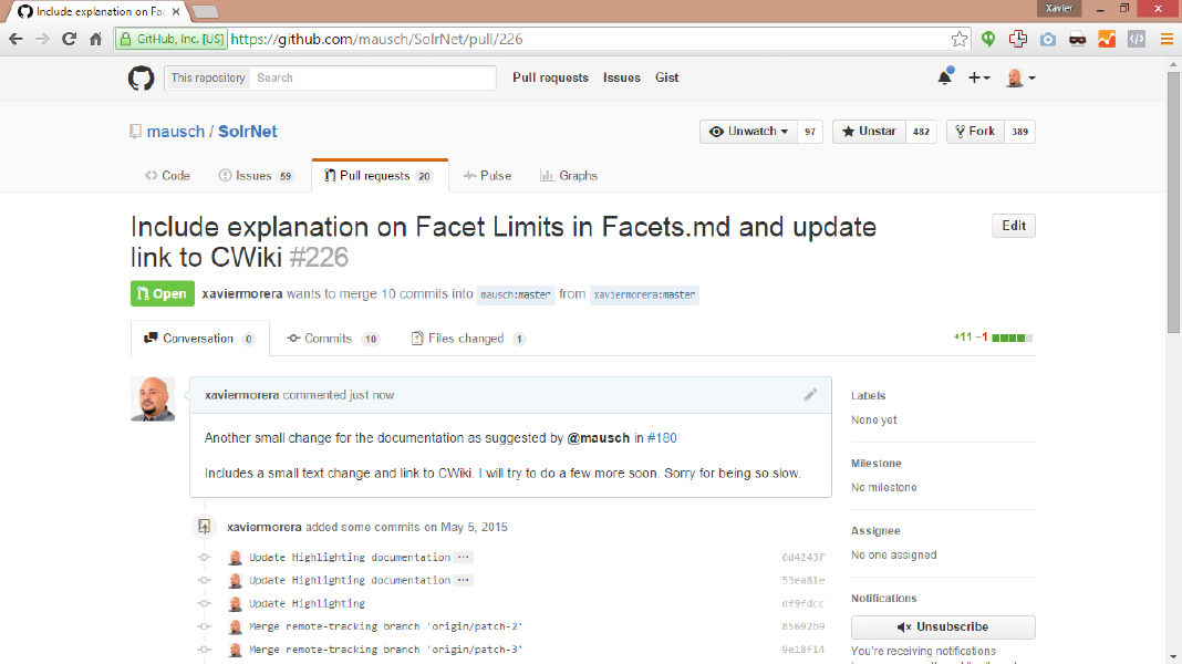 git include explanation on facet limit in facets