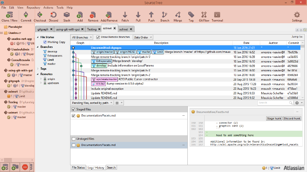 source tree solrnet git