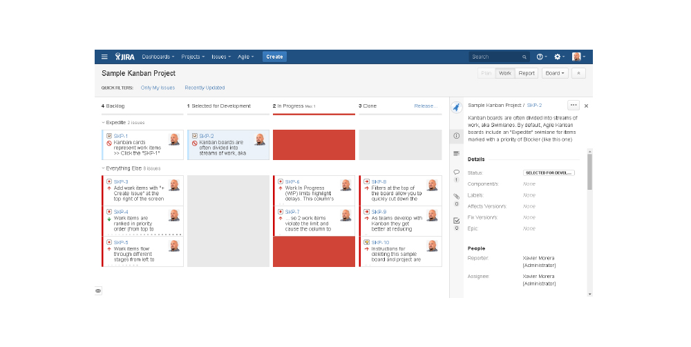 Configure:  Detail View for Kanban 