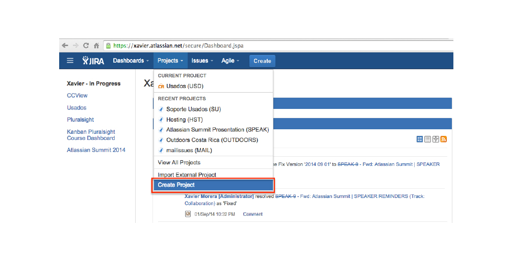 Creating a New Agile Kanban Project