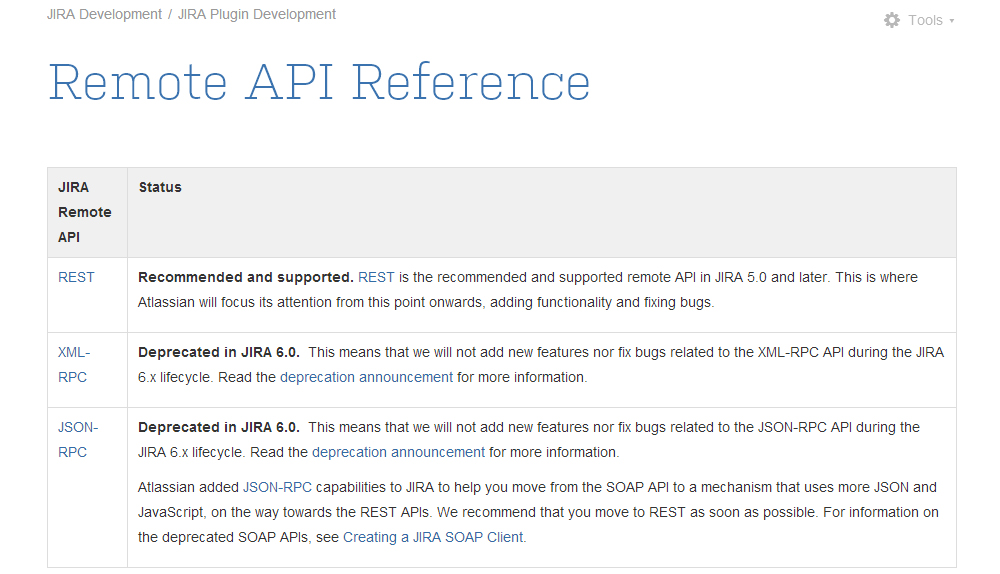 Remote API For jira