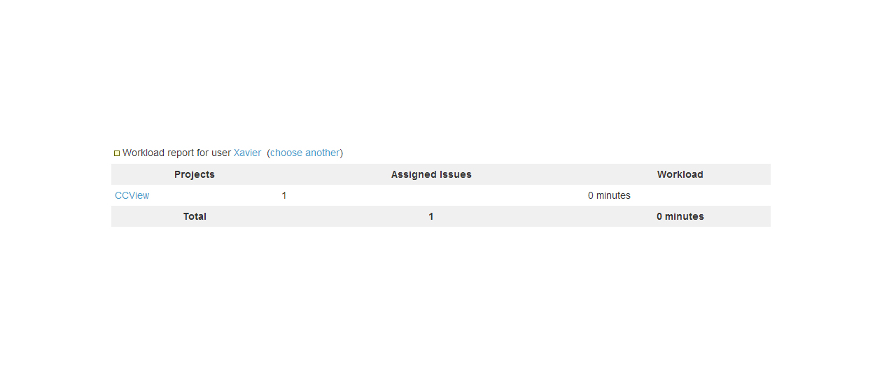 User Workload Report For jira